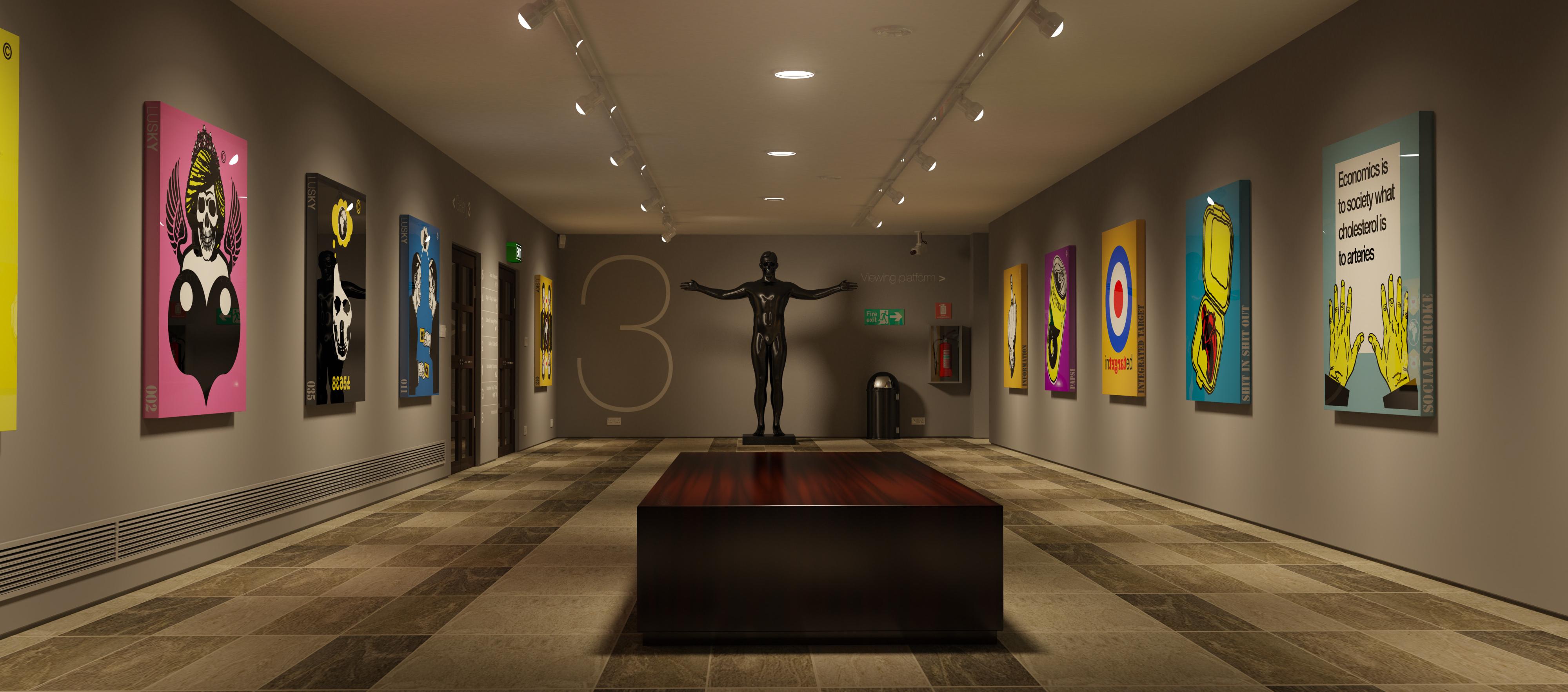 Modern art gallery