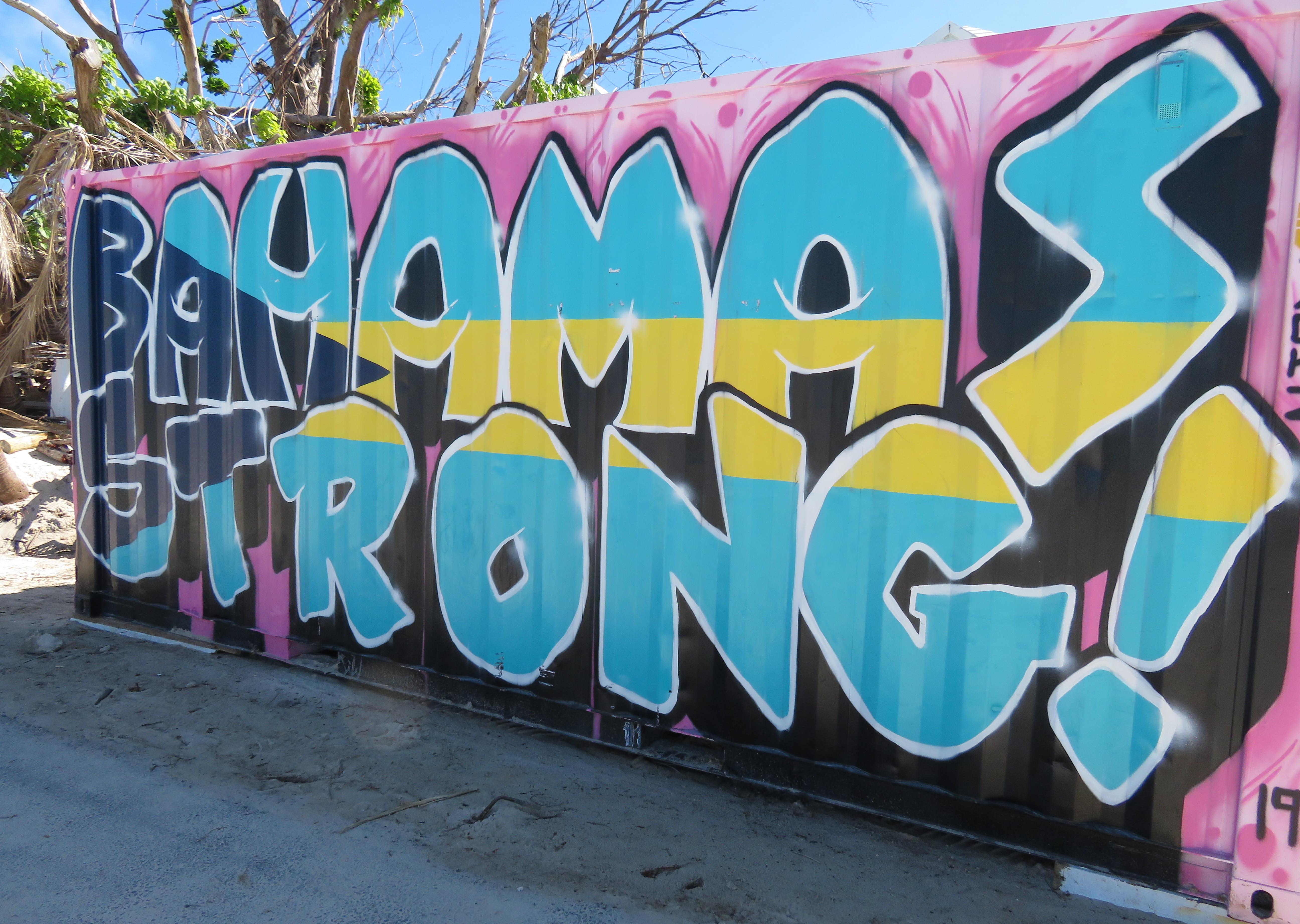 Graffiti of Bahamas Strong